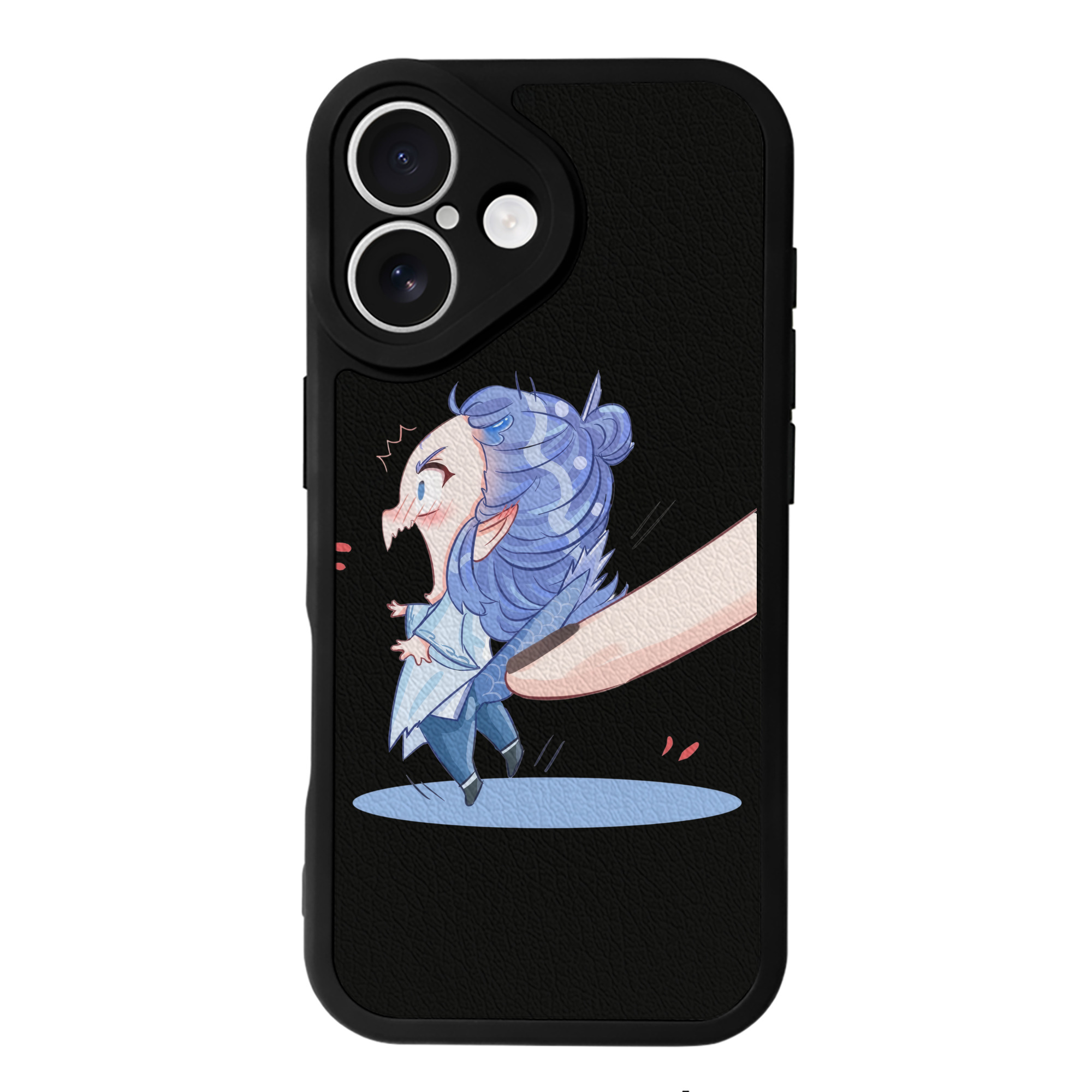 （画像用） Ne Zha 2 ナタ 魔童の大暴れ 【iPhone 16シリーズ対応】シリコンスマホケース（レザー調） 材質：シリコン